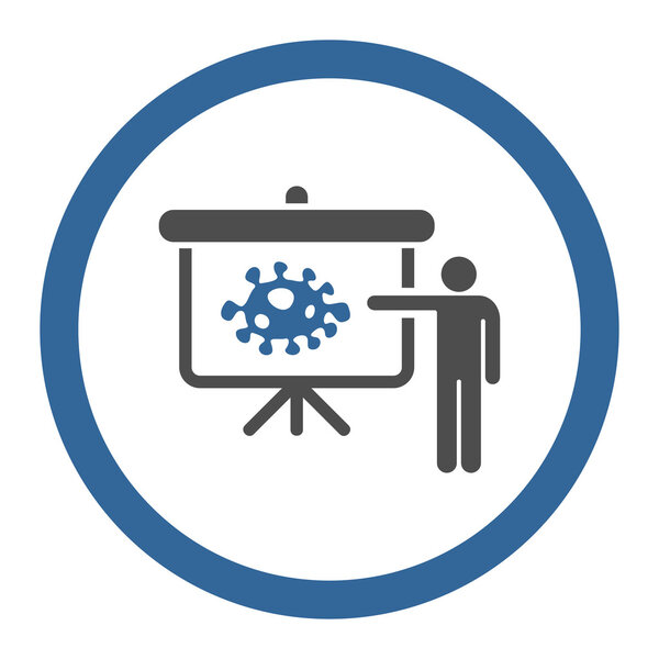 Microbe Report Rounded Vector Icon