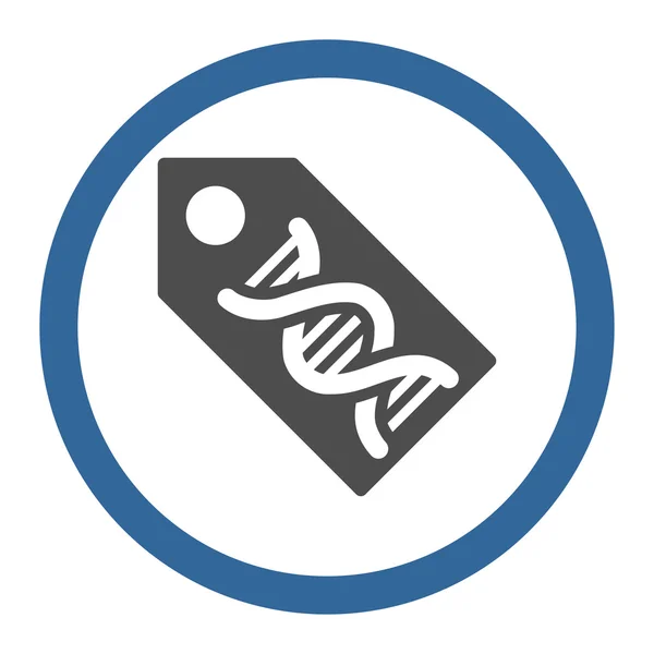 Dna marker abgerundetes Vektorsymbol — Stockvektor