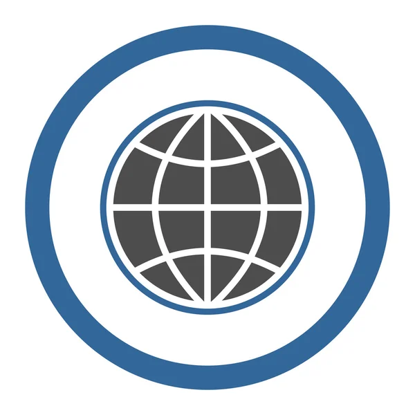 Planet Circled Vector Icon — 스톡 벡터