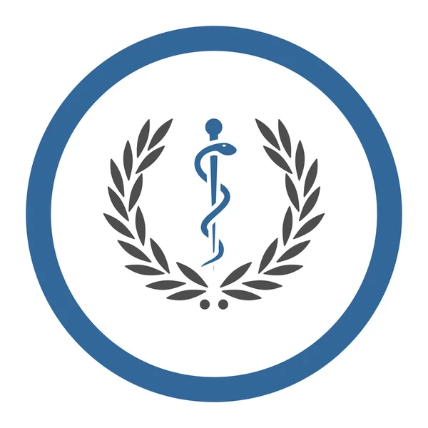 Healh Care Emblem Circled Vector Icon — Stockvector