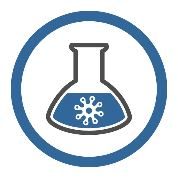 Infection Analysis Rounded Vector Icon — 스톡 벡터