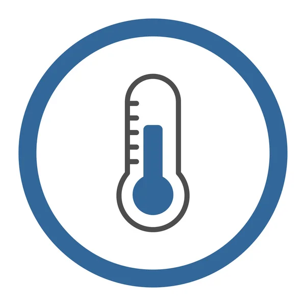 Icono vectorial redondeado de temperatura — Vector de stock