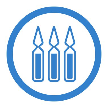 Ampul daire içinde vektör simgesi