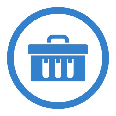 Test daire içinde vektör simgesi