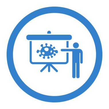 Microbe Lecture Circled Vector Icon