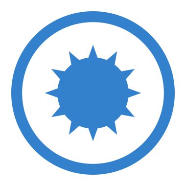 Bakteri daire içinde vektör simgesi