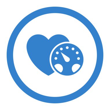 Tansiyon ölçer yuvarlak vektör simgesi