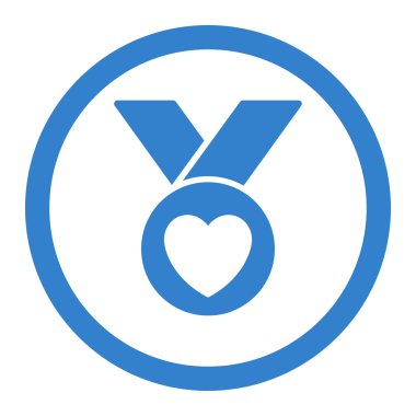 Sadaka madalya yuvarlak vektör simgesi