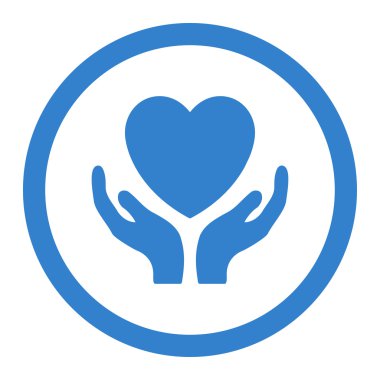 Sadaka daire içinde vektör simgesi