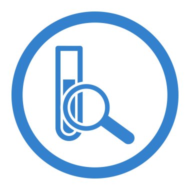 Kimyasal Test yuvarlak vektör simgesi