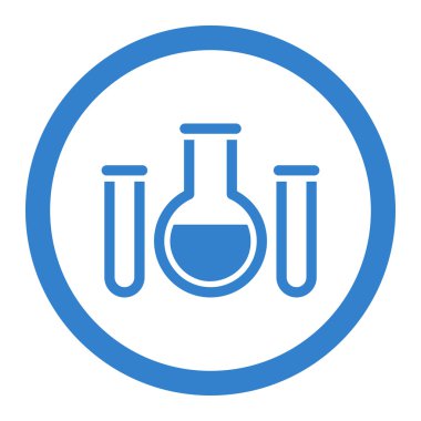 Kimyasal damarları daire içinde vektör simgesi