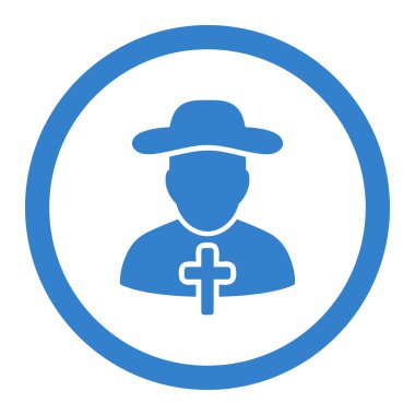 Dini yuvarlak vektör simgesi