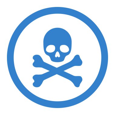 Ölüm daire içinde vektör simgesi