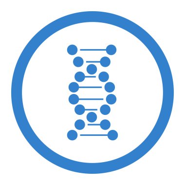 DNA Spiral Circled Vector Icon