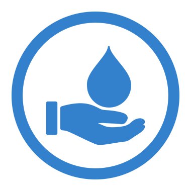 Donate Blood Circled Vector Icon
