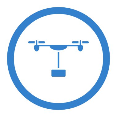 Drone Shipping Rounded Vector Icon