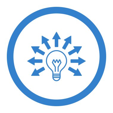 Elektrik hafif yuvarlatılmış vektör simgesi