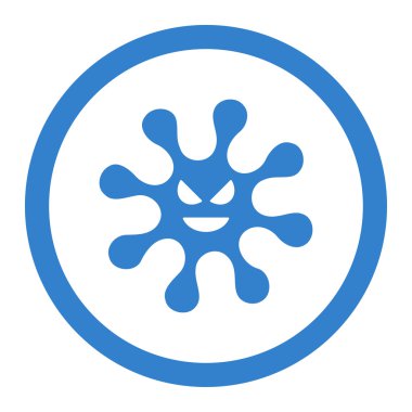 Evil Ameba Rounded Vector Icon