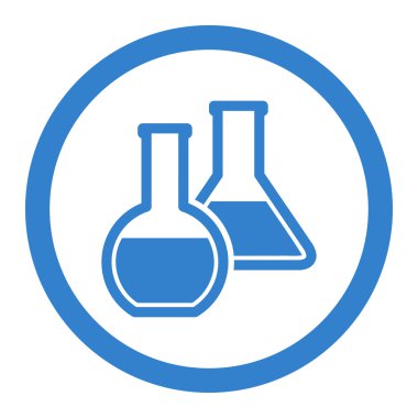 Cam şişeler yuvarlak vektör simgesi