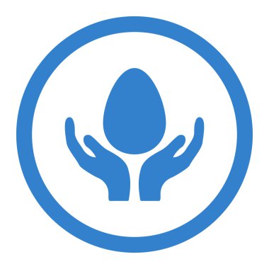 Kuluçka makinesi yuvarlak vektör simgesi