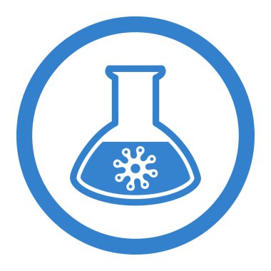 Enfeksiyon konteyner daire içinde vektör simgesi