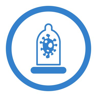 Enfeksiyon koruma daire içinde vektör simgesi