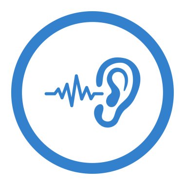 Yuvarlak vektör simge dinle