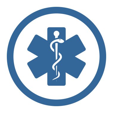 Hayat yuvarlak vektör yıldız simgesi