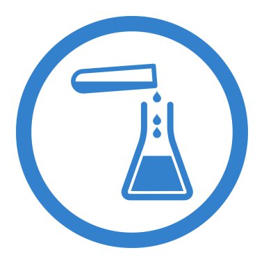 Sıvı transfüzyonu daire içinde vektör simgesi