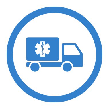 Medical Shipping Circled Vector Icon