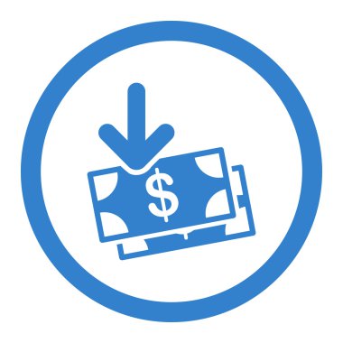 Money Income Circled Vector Icon