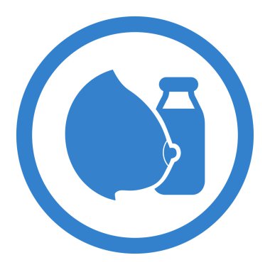 Mother Milk Circled Vector Icon