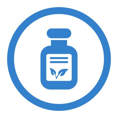 Natural Drugs Circled Vector Icon