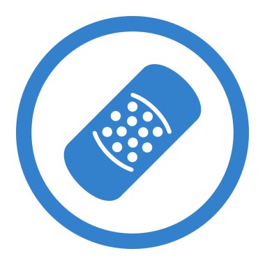 Yuvarlak vektör simge alçı