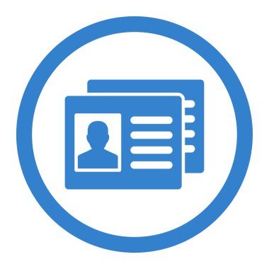 Patient Accounts Circled Vector Icon