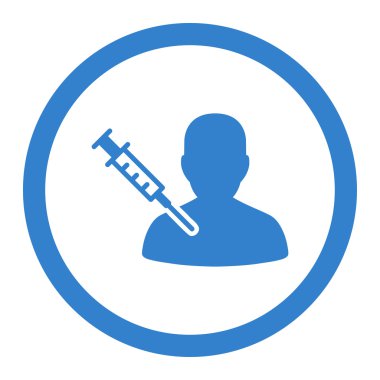 Client Vaccination Rounded Vector Icon
