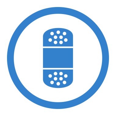 Daire içinde vektör simge alçı