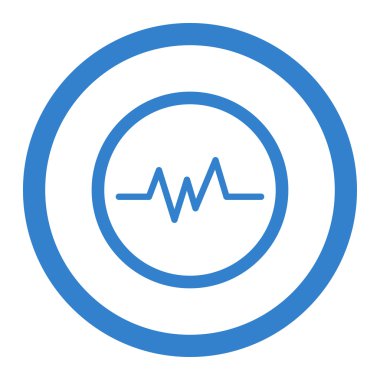 Pulse Monitoring Circled Vector Icon