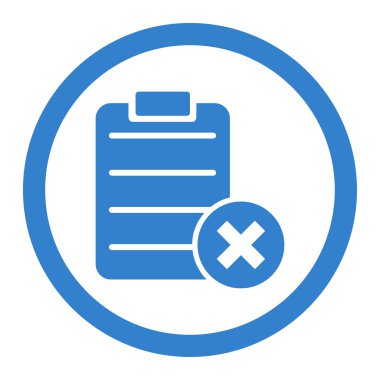 Reject Page Rounded Vector Icon