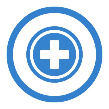 Çapraz yuvarlak vektör simge yuvarlak