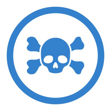 Dangerous And Bones Rounded Vector Icon