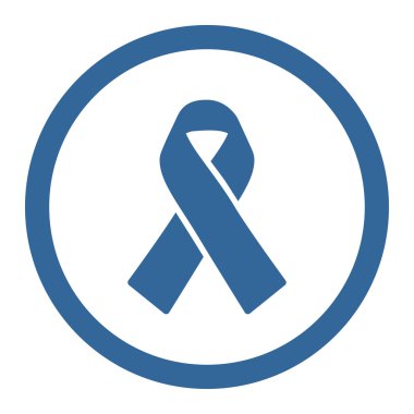 Vektör simge dayanışma şerit yuvarlak