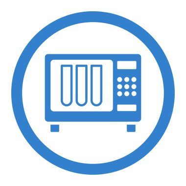 Sterilizatör yuvarlak vektör simgesi