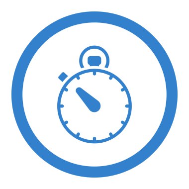 Kronometre daire içinde vektör simgesi