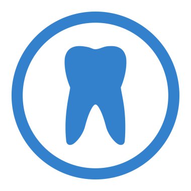Tooth Circled Vector Icon