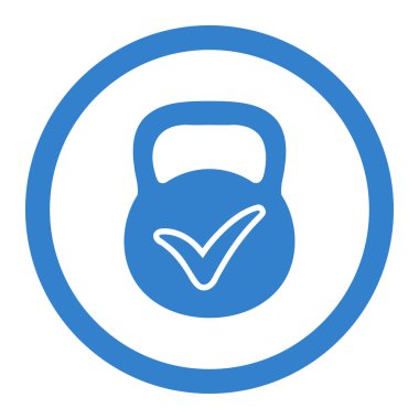 Geçerli yığın vektör simge yuvarlak