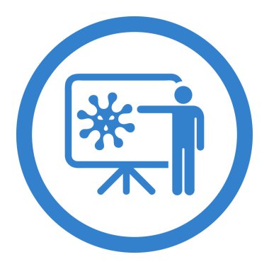 Virus Report Circled Vector Icon