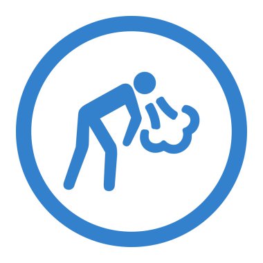 Vektör simge kusma daire içine alınmış