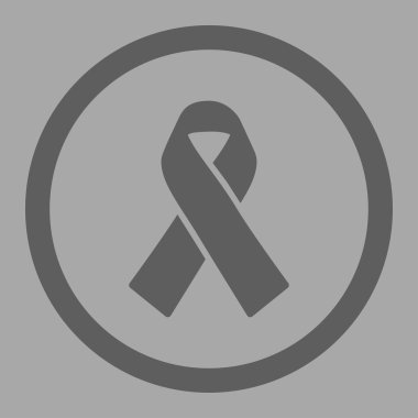 Dayanışma kurdele daire içinde vektör simgesi