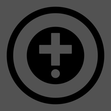 Eczane yuvarlak vektör simgesi